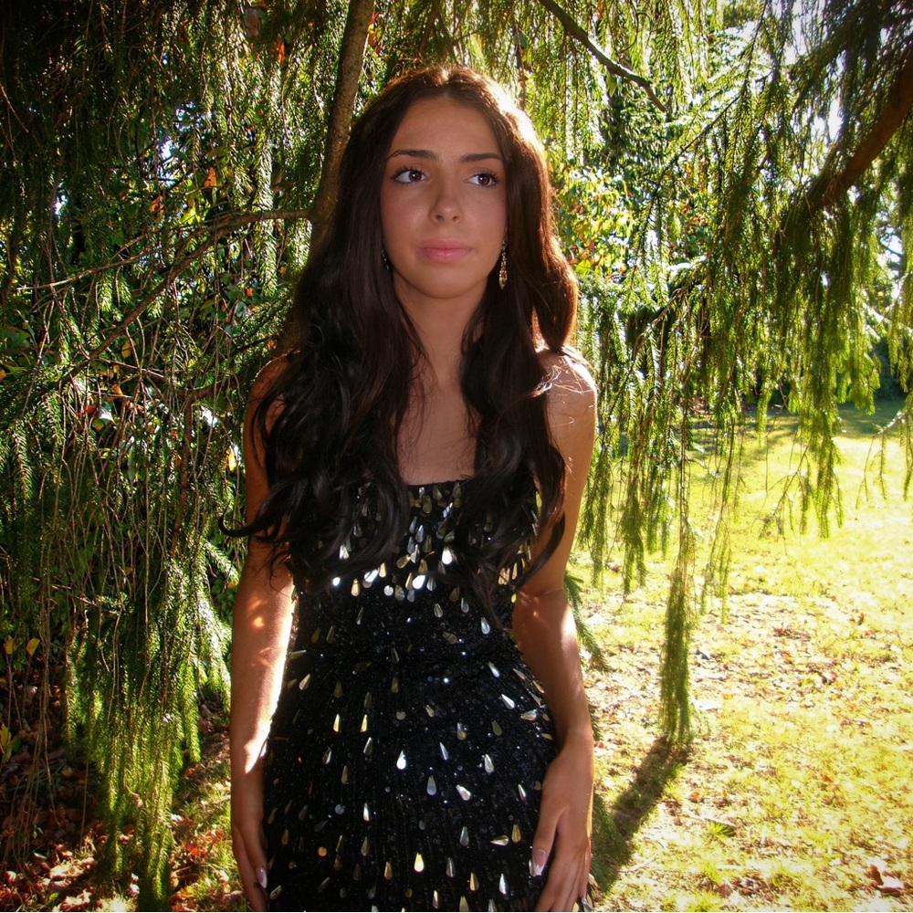 Black and Gold Sequence Sherri Hill Dress